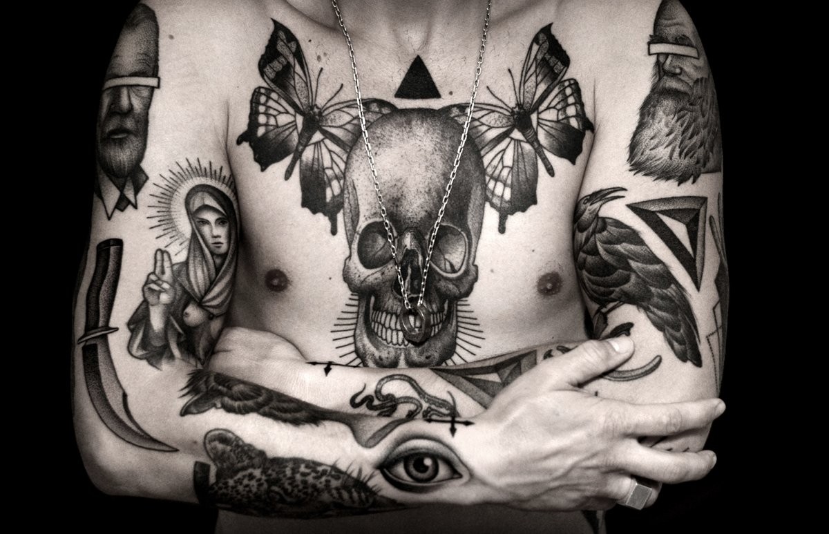 2,194 Chest Tattoo Designs Stock Photos, High-Res Pictures, and Images -  Getty Images
